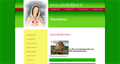 Desktop Screenshot of cattoliciliberi.it